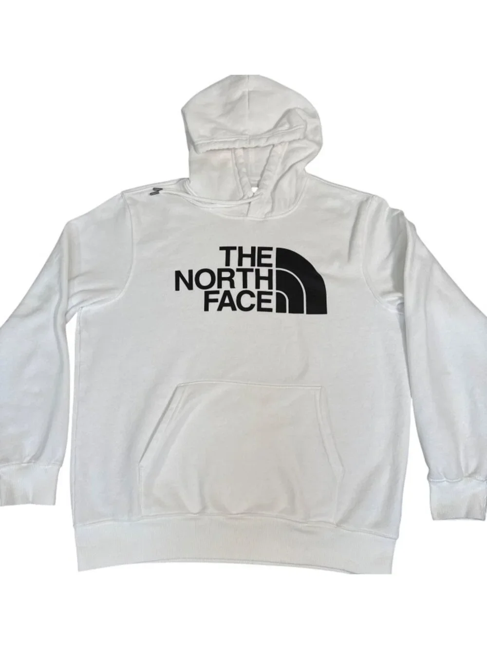The North Face Pull Over Hoodie Mens L White Blend Pullover Casual Comfort